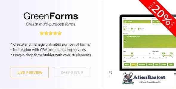58541  Green Forms v1.40 - Standalone Form Builder