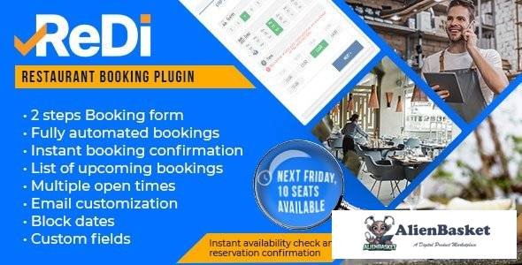 58383  ReDi v21.0914 - Restaurant Booking plugin for WordPress