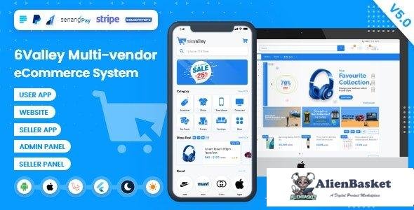 58784  6valley v5.2 - Complete eCommerce Mobile App, Web, Seller and Admin Panel - 