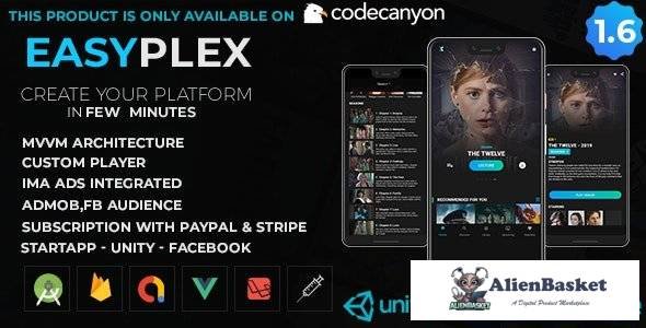 58644  EasyPlex v1.6 - Movies - Live Streaming - TV Series, Anime