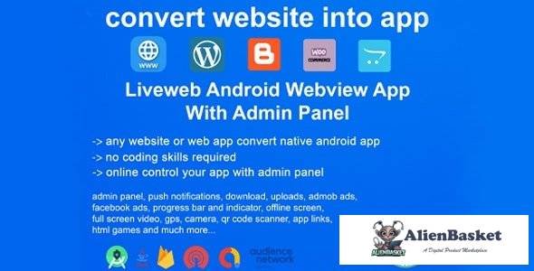 58715  Liveweb Android Webview App With Admin Panel v1.2