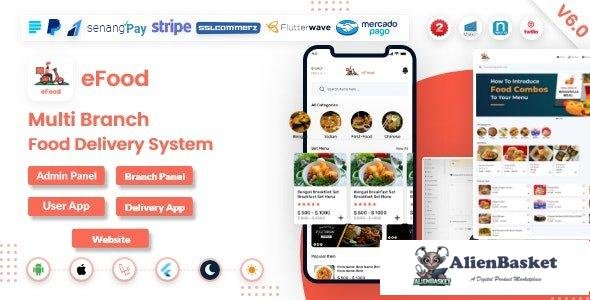 59404  eFood v7.0 - Food Delivery App with Laravel Admin Panel + Delivery Man App - 