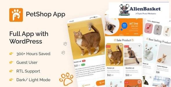 58782  PetShop v1.0 - Flutter App with WordPress Backend