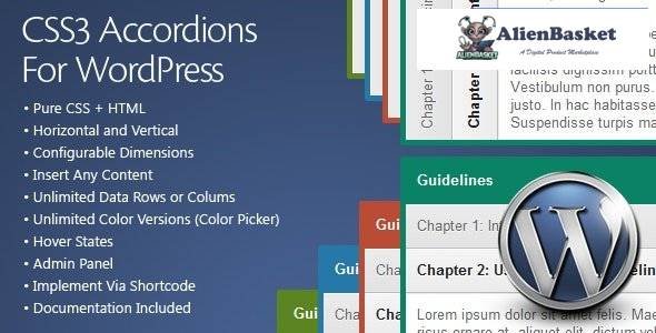 58814  CSS3 Accordions For WordPress v3.0