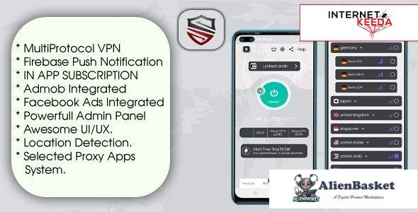 58893  One VPN v1.0 - With Admin Panel And Multi Protocol VPN App