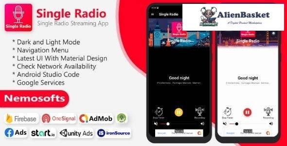 58941  Android Single Radio and Admin Panel v1.0