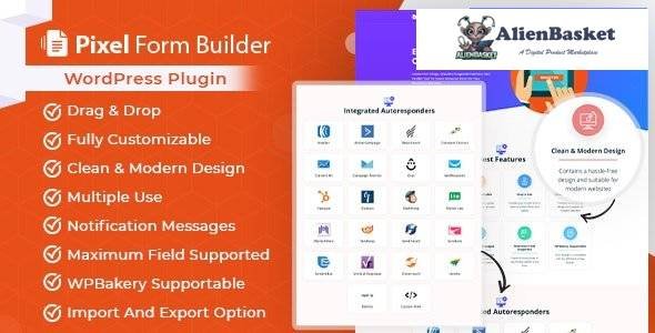 58994  Pixel v1.0.1 - WordPress Form Builder Plugin & Autoresponder