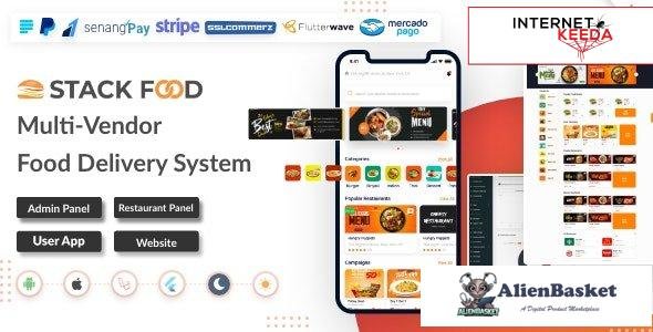 61701  StackFood Multi Restaurant v6.0 - Food Delivery App with Laravel Admin and Restaurant Panel -