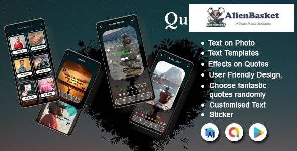59326  Quote Writer v1.0.2 - Quote Maker App for Instagram