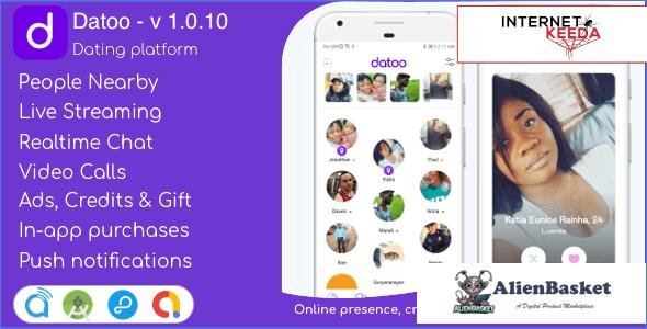 59343  Datoo v1.0.10 - Dating platform with Live Steaming and Video calls + Admin Panel