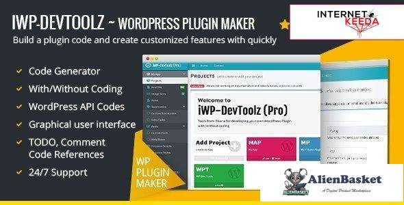 59370  iWP-DevToolz (Pro) - WordPress Plugin Maker + Code Generator v2.0