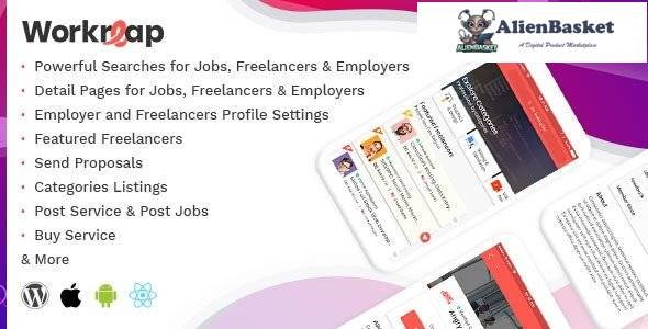 59457  Workreap React Native v2.3 - Android and IOS Mobile APP