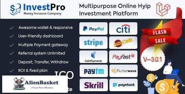59671  InvestPro v3.0.1 – HYIP & ICO Online Investment Wallet & Banking Platform