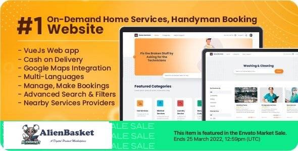 59742  Customer Website For On-Demand Home Services, Business Listing, Handyman Booking v1.2.1