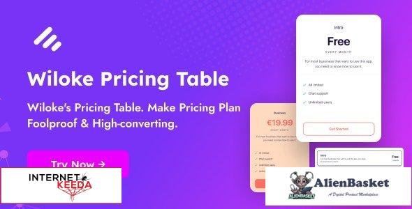 59781  Wiloke Pricing Table Addon For Elementor v1.0.0
