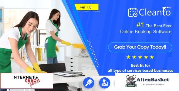 59752  Cleanto v7.8 - Online bookings management system for maid services and cleaning companies