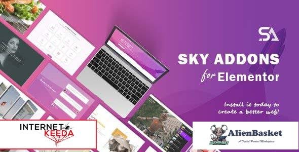 63021  Sky Addons v1.5.4 - for Elementor Page Builder WordPress Plugin