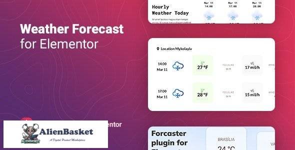 59874  Forcaster v1.0.1 - Weather Forecast for Elementor
