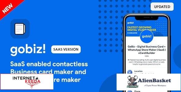 59910  GoBiz v4.3.0 - Digital Business Card + WhatsApp Store Maker | SaaS | vCard Builder - 