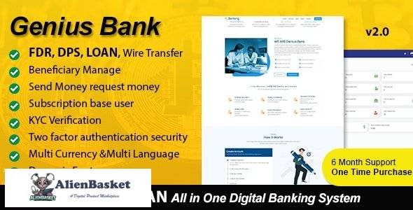 60024  Genius Bank v2.0 - All in One Digital Banking System