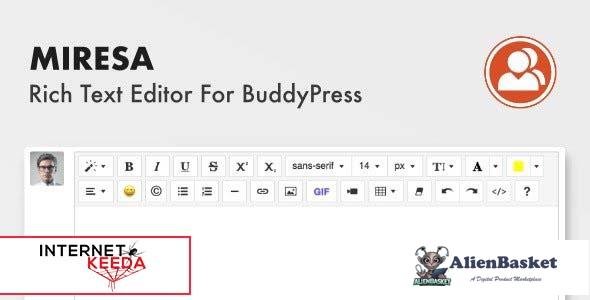 60057  Miresa v1.0 - WordPress Rich Text Editor For BuddyPress