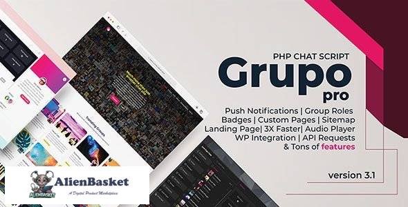 60125  Grupo Chat v3.1 - Chat Room & Private Chat PHP Script - 