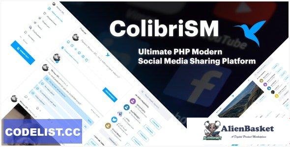 60185  ColibriSM v1.3.3 - The Ultimate PHP Modern Social Media Sharing Platform - 