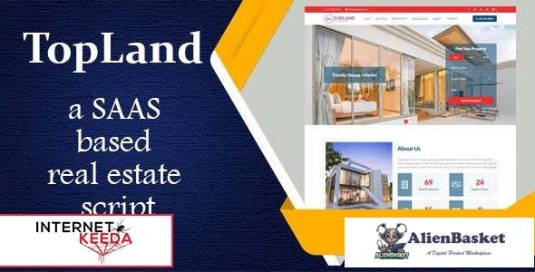 60187  TopLand v1.1 - Laravel real estate agency portal with saas