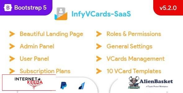 60285  InfyVCards-SaaS v5.1.0 - Multi User Digital Business Card Builder SaaS - VCards