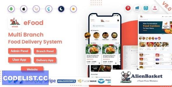 60352  eFood v8.0 - Food Delivery App with Laravel Admin Panel + Delivery Man App - 