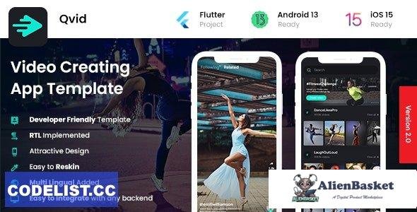 60353  Qvid v3.0.0 - 2 App Template - Video Creating App Short Video App