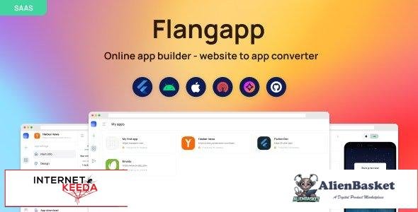 60357  Flangapp v1.2 - SAAS Online app builder from website