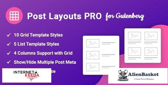60452  Post Layouts Pro for Gutenberg v1.0.2