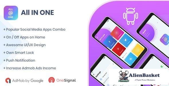 60550  All in One Social Media Android Native App v1.5