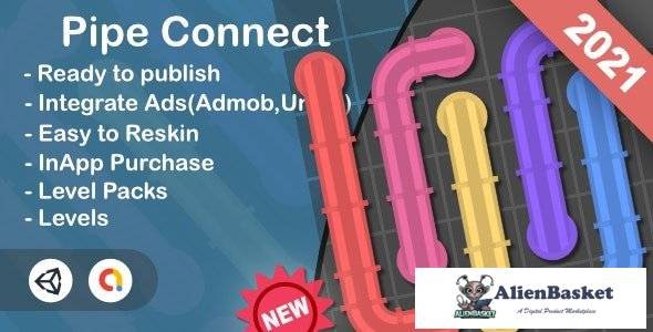 60552  Pipe Connect (Unity Game+Admob+iOS+Android)