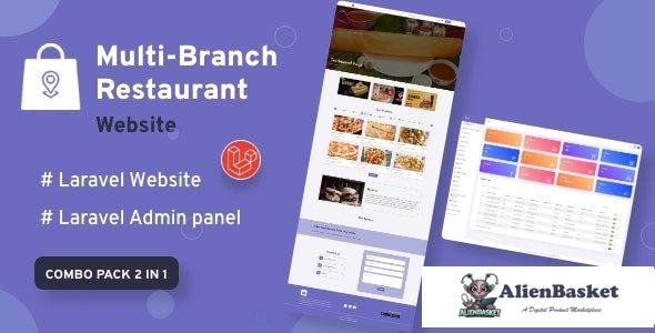 60708  Multi-Branch Restaurant v2.0 - Laravel Website with Admin Panel