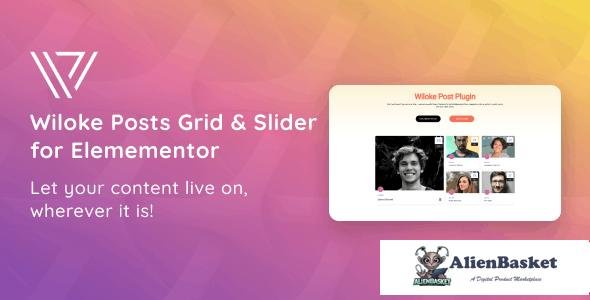 60722  Wiloke Posts Grid & Slider for Elementor v1.0.0