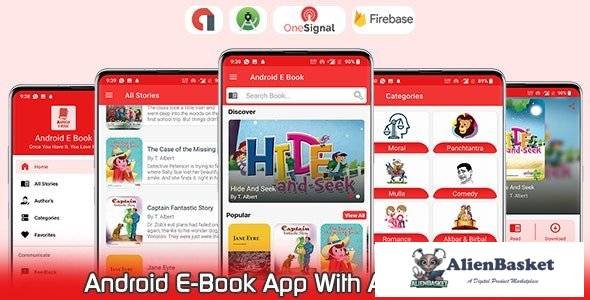 60710  Android E Book App - Admin Panel - Admob & FAN
