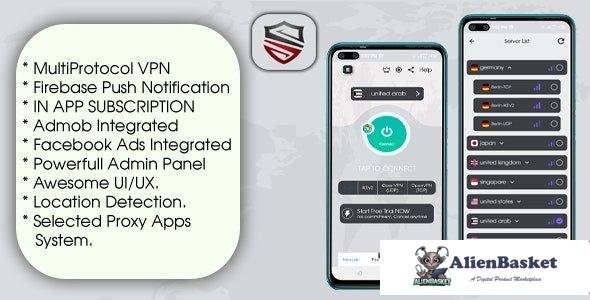 60705  One VPN - With Admin Panel And Multi Protocol VPN App