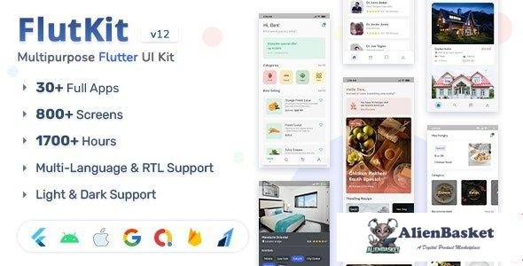 64139  FlutKit v15.0 - Flutter UI Kit