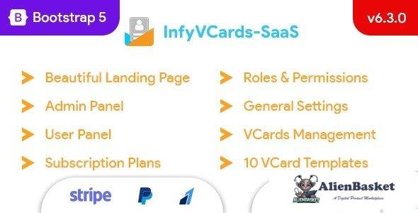 61036  InfyVCards-SaaS v6.4.0 - Multi User Digital Business Card Builder SaaS - VCards