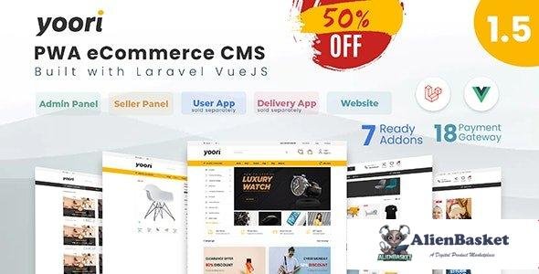 60935  YOORI v1.5 - Laravel Vue Multi-Vendor PWA eCommerce CMS