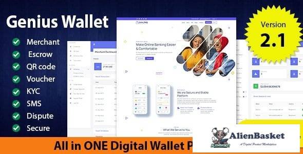 60996  Genius Wallet v2.1 - Advanced Wallet CMS with Payment Gateway API - 