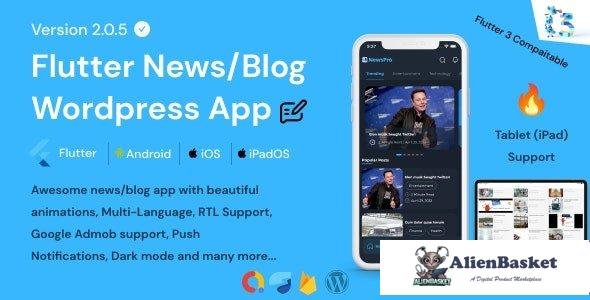 61157  NewsPro v2.1.0 - Blog/News/Article App For Wordpress
