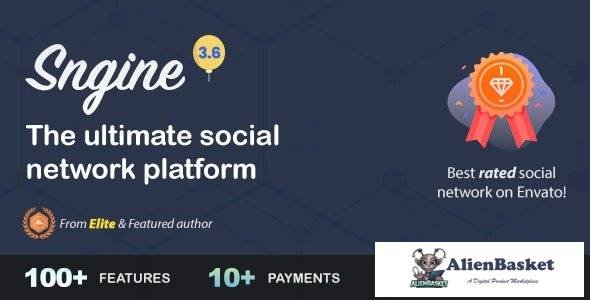 61224  Sngine v3.6.3 - The Ultimate PHP Social Network Platform - 