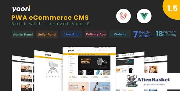 61242  YOORI eCommerce v1.5.2 - Single & Multi-Vendor PWA Marketplace CMS - 