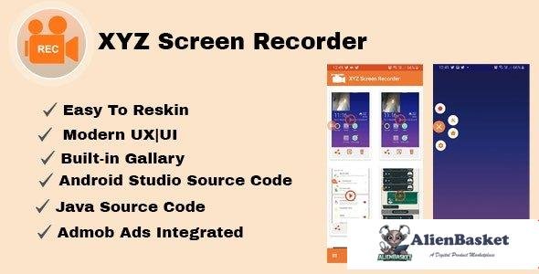 61372  XYZ Screen Recorder v1.0 - Native Android App - Admob Ads