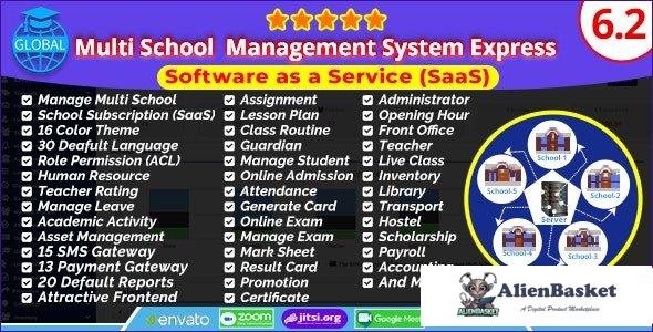 61375  Global v6.2 - Multi School Management System Express - 