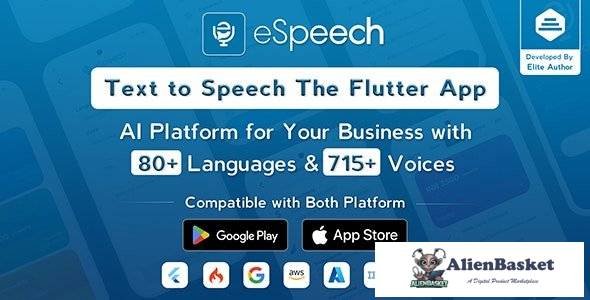 61483  eSpeech v1.2.2 - Text to Speech Flutter Full App