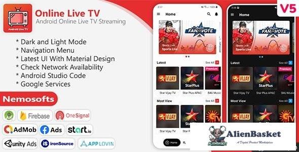 61576  Android Online Live TV Streaming v5.0